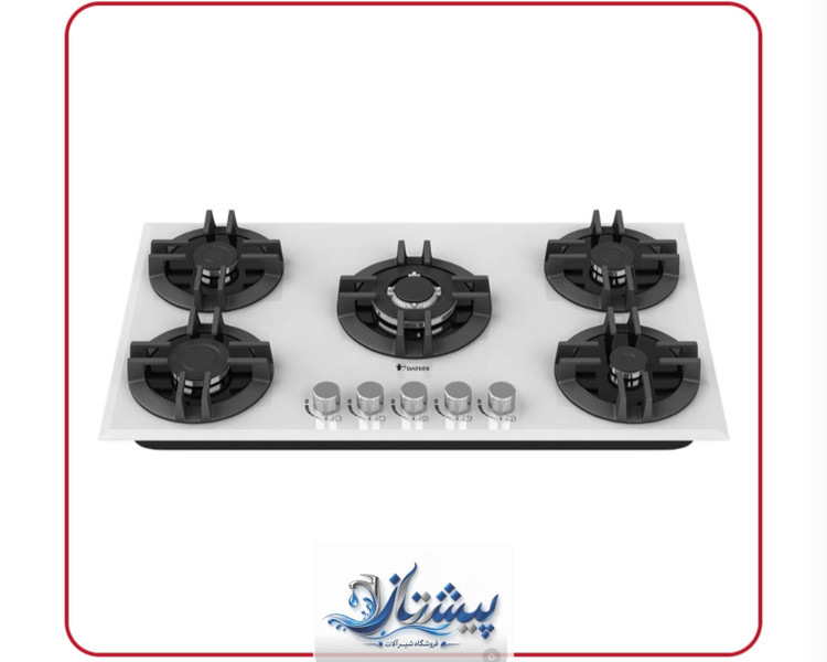 گاز برند داتیس مدل DG-551 شیشه سکوریت 8میل چدن لعابی ولوم از جنس زامارک و باکالیت بویین ایتالیایی