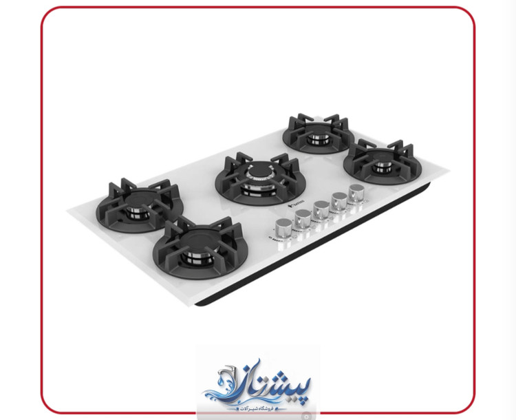 گاز برند داتیس مدل DG-551 شیشه سکوریت 8میل چدن لعابی ولوم از جنس زامارک و باکالیت بویین ایتالیایی