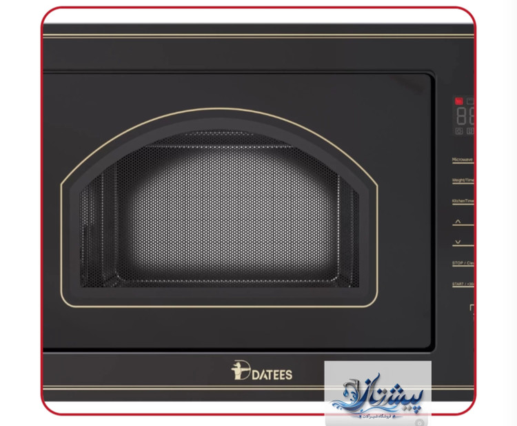 مایکروویو توکار برند داتیس مدل DTM-929 شیشه سکوریت نشکن دارای سیستم قطع کن سیستم یخ زدا و خنک کننده اتومات سیستم دخت سریع تایمر دار